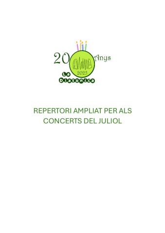ampliació repertori